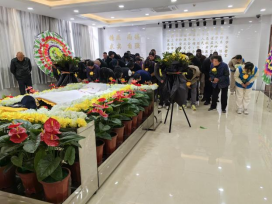我校遗体捐献接受站为伍传尼同志举行遗体告别仪式(图3)