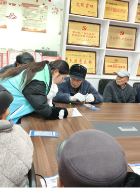 皖南医学院红十字协会亳州志愿分队赴利辛县鸿福养老公寓开展防结核宣传(图3)